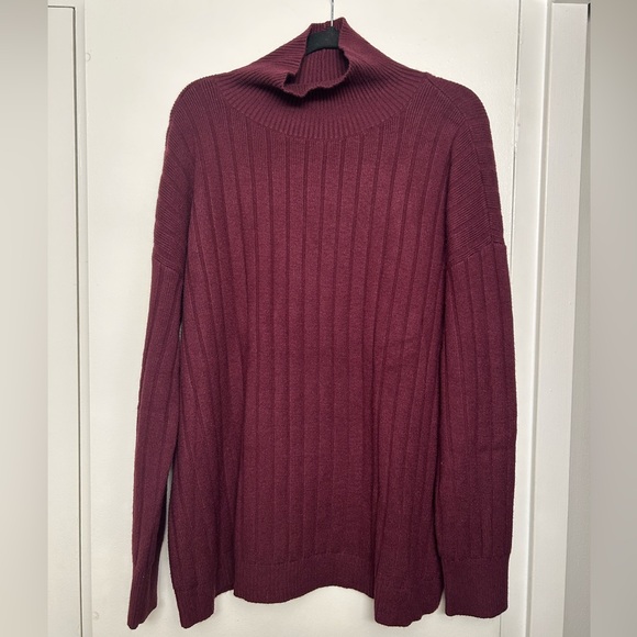Nordstrom maroon/eggplant/bordeaux sweater - Picture 1 of 4